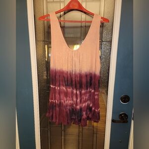 Women's Pink and Purple Ombre Top